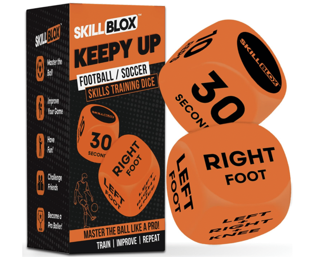 Top 10 Football Gift Ideas for Teenagers

SKILL BLOX Football Keepy Up Training Dice 